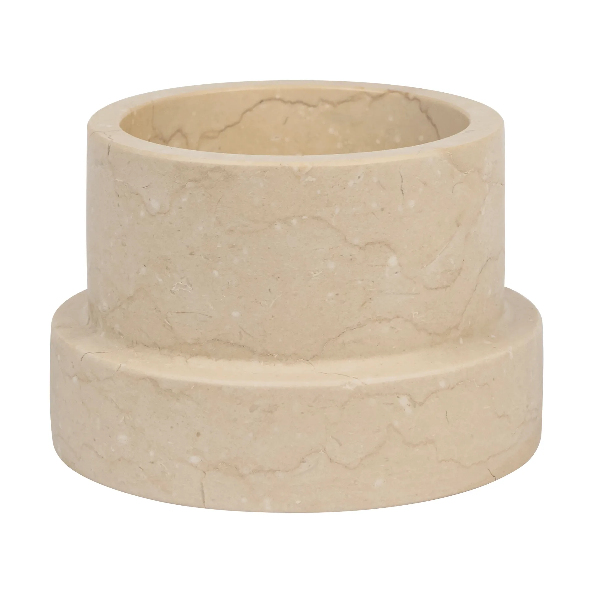 Mette Ditmer Bougeoir Marble pour bougies en bloc 6,5 cm Sand