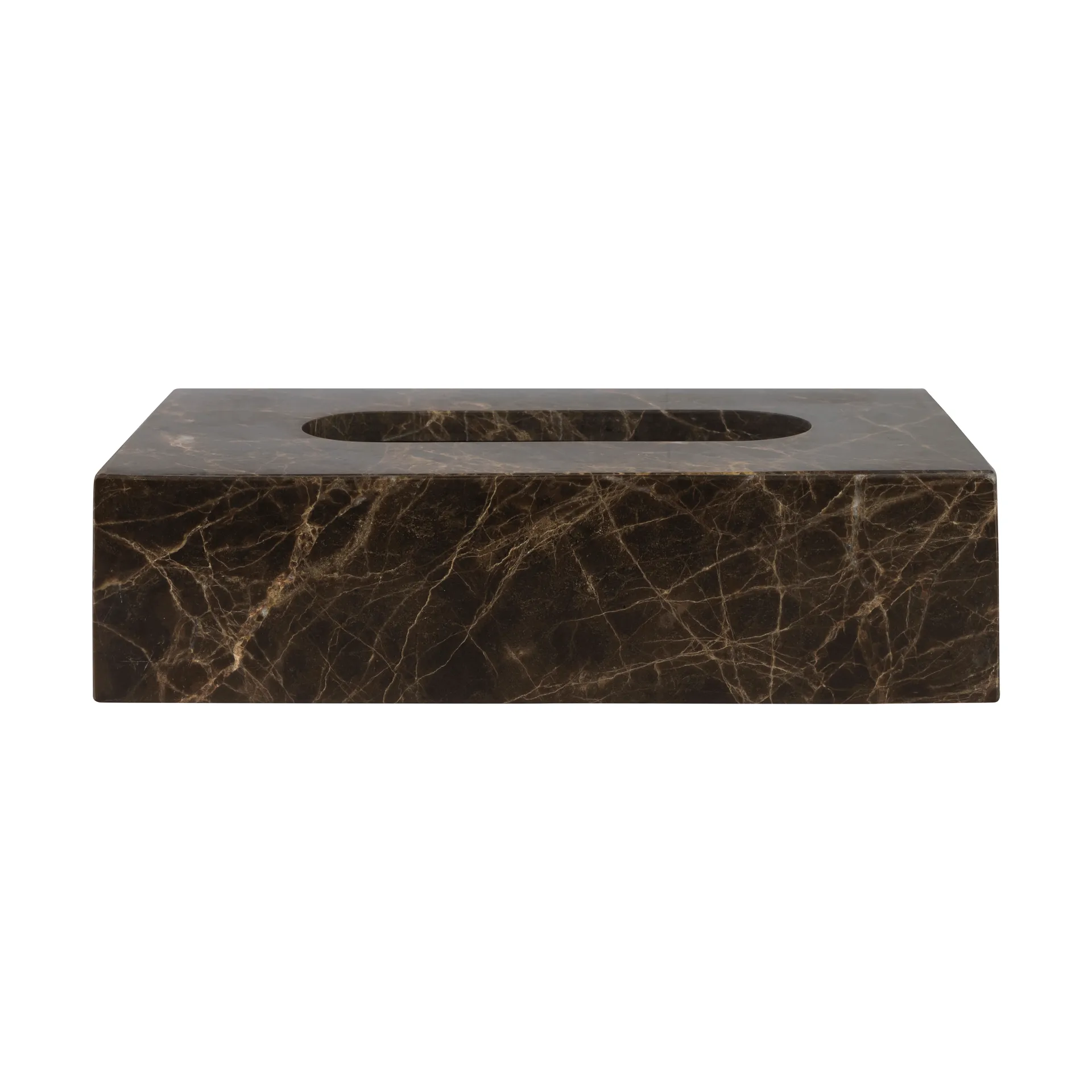 Mette Ditmer Coffret à mouchoirs Marble ,5 cm Marron
