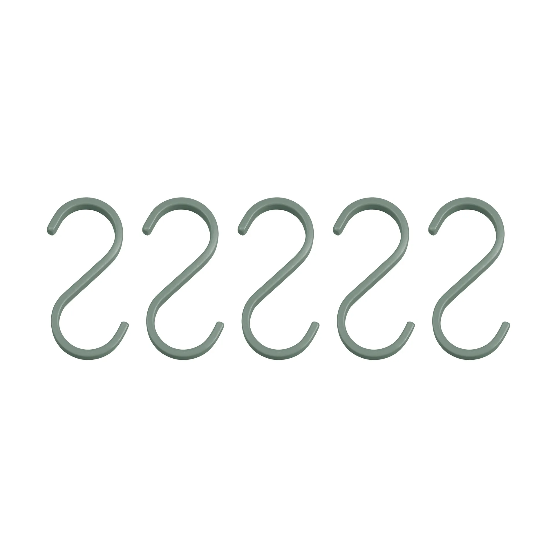 Mette Ditmer Crochet Hang-it, Lot de 5 Thyme green