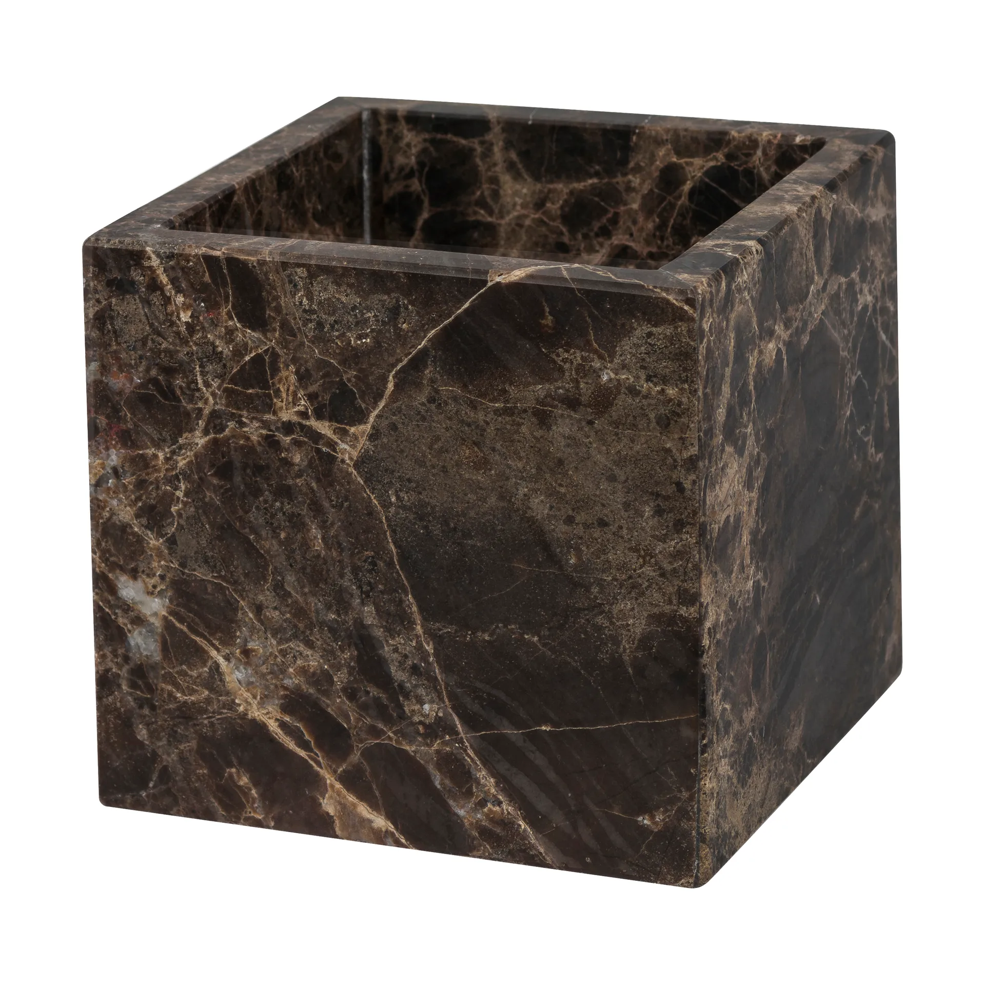 Mette Ditmer Cube Marble 8,5x8,5 cm Brown