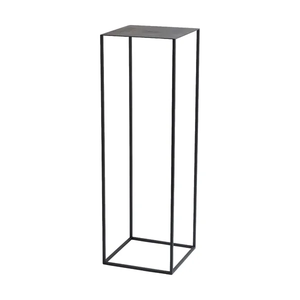 Cubic piedestal, Svart, 29x29x90 cm