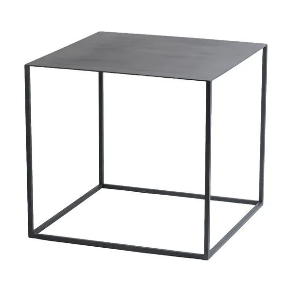 Cubic sidobord, Svart, 43x43x40 cm