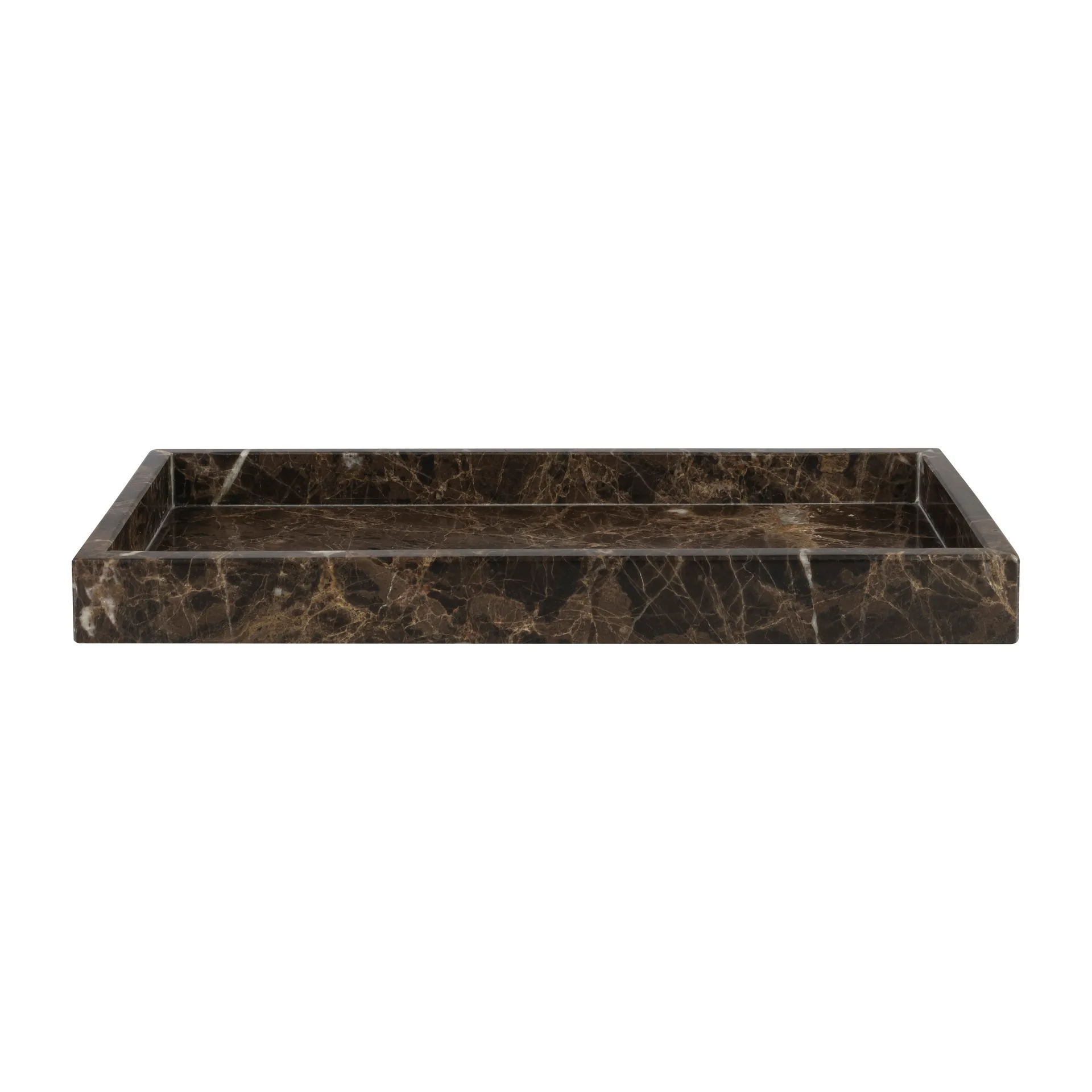 Mette Ditmer Marble dekorationsbakke 16x31 cm Brun