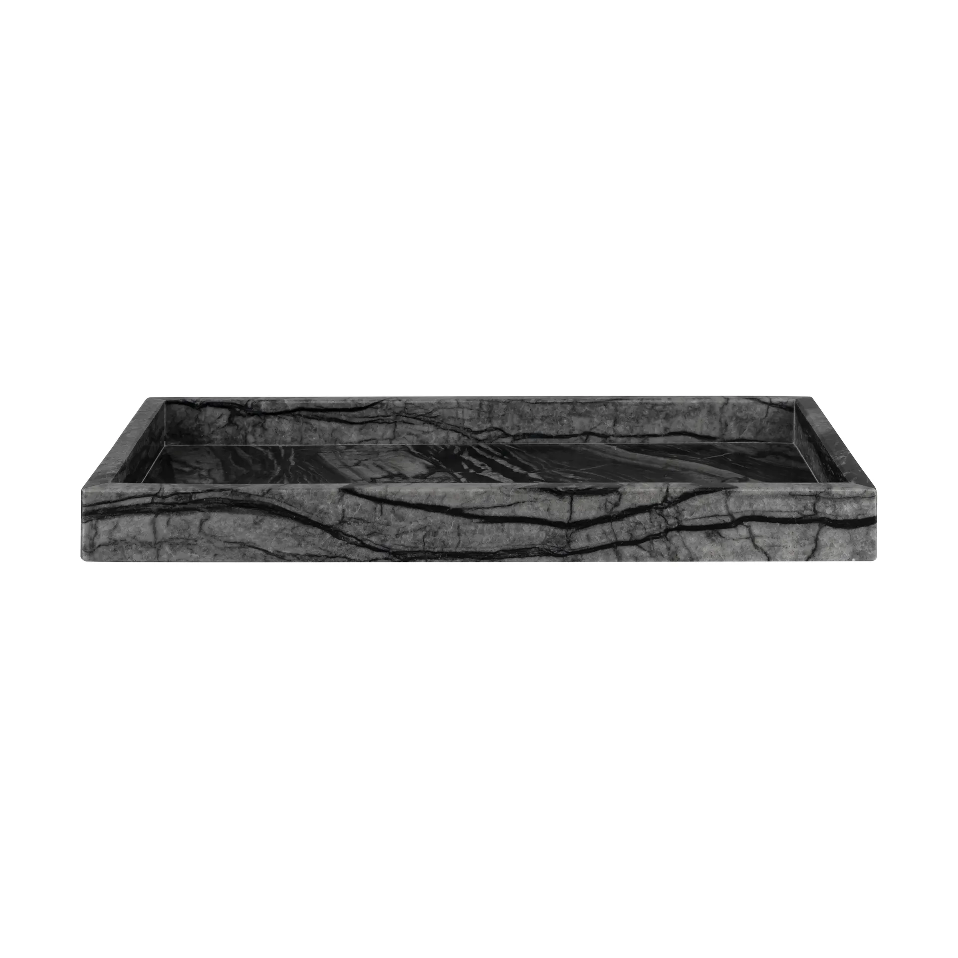 Mette Ditmer Marble dekorationsbakke 16x31 cm Sort/Grå billede