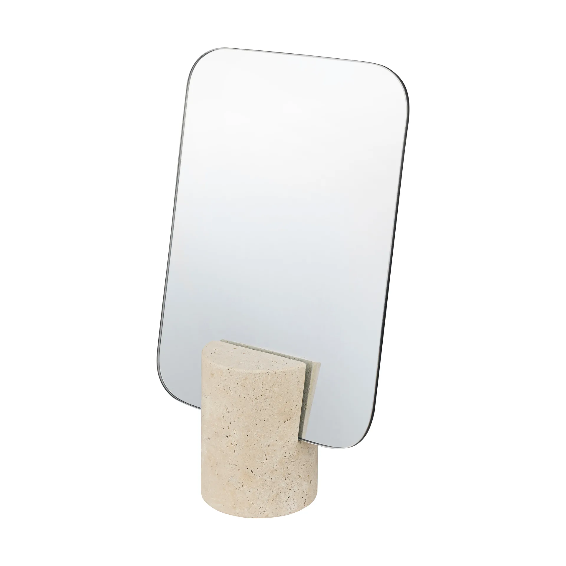 Mette Ditmer Miroir de table Travertin Lin