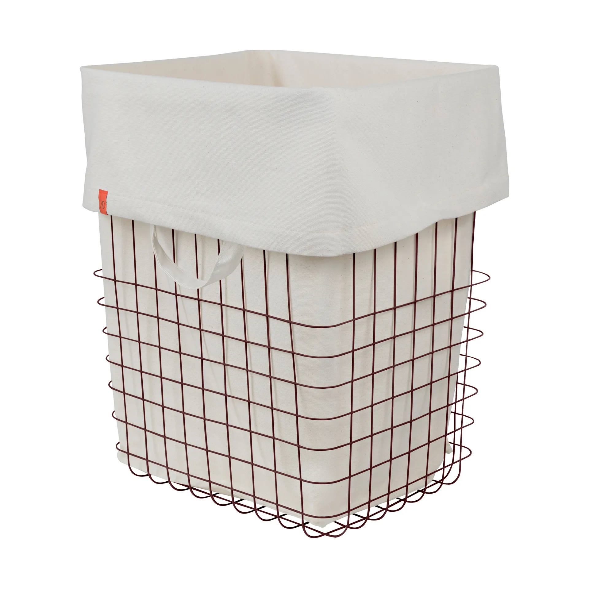 Mette Ditmer Panier de rangement Store-it avec sac en coton, large Wine
