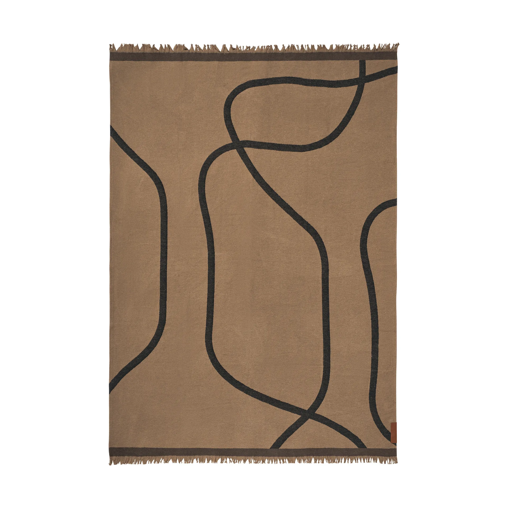 Mette Ditmer Plaid Shadow Latte-black, cm