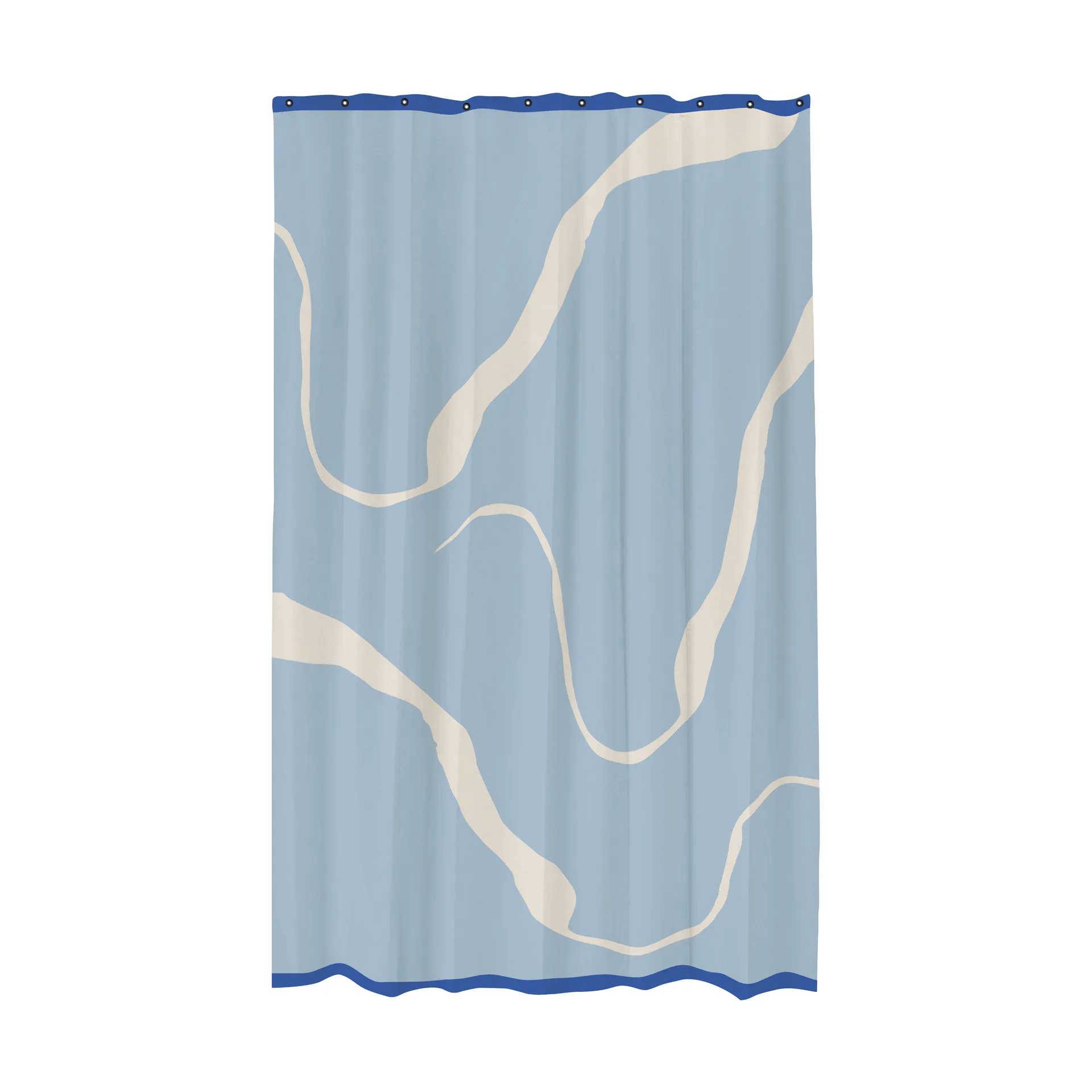 Mette Ditmer Rideau de douche Nova Arte cm Bleu clair-blanc cassé
