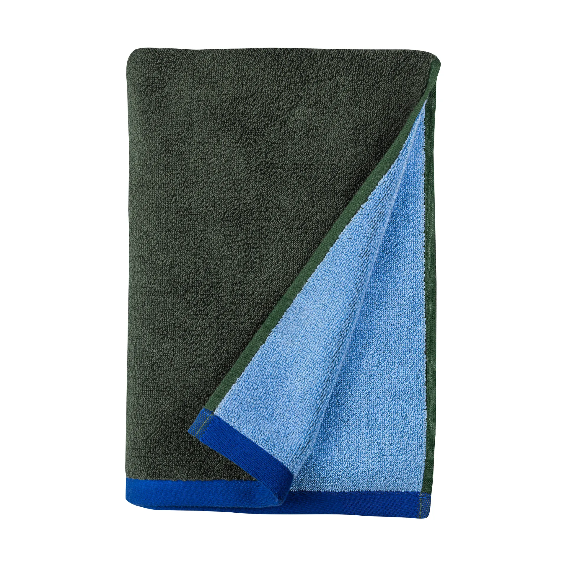 Mette Ditmer Serviette de bain Soft cm Dark olive-light blue