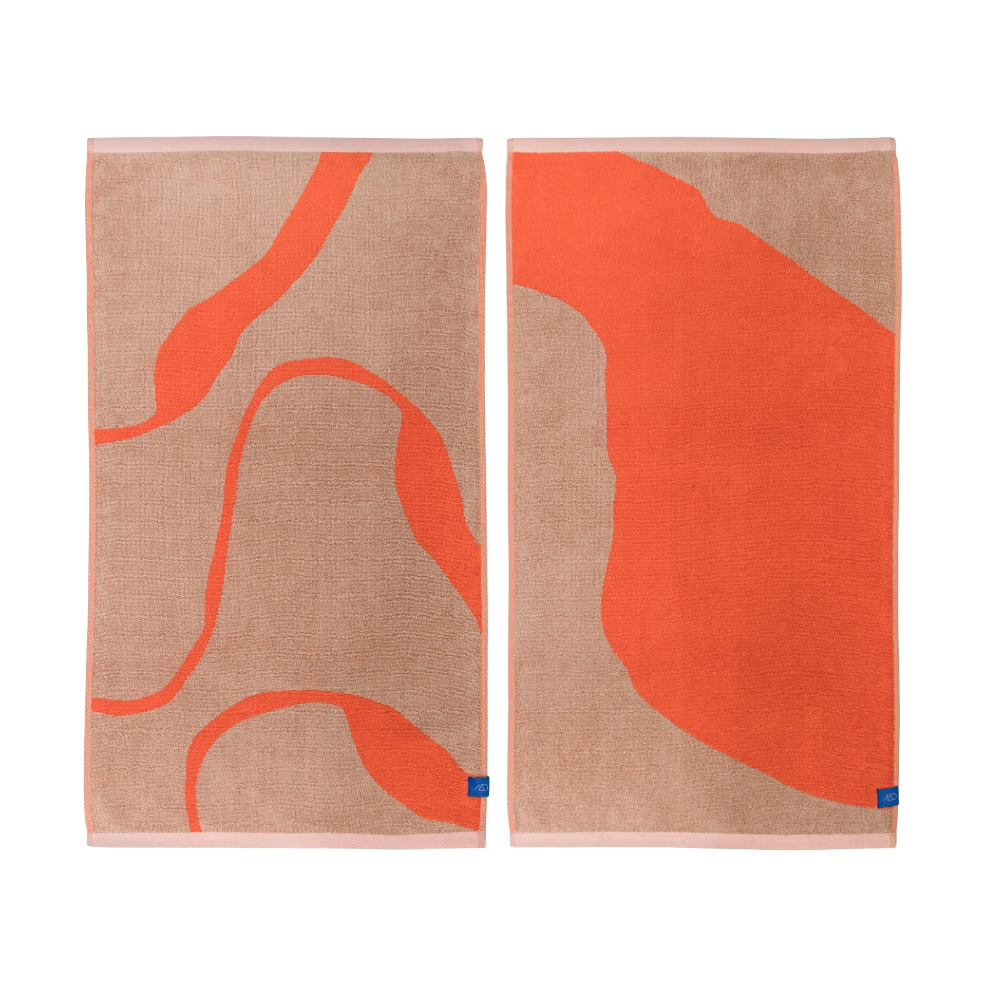 Mette Ditmer Serviette Nova Arte cm, lot de 2 Latte-orange