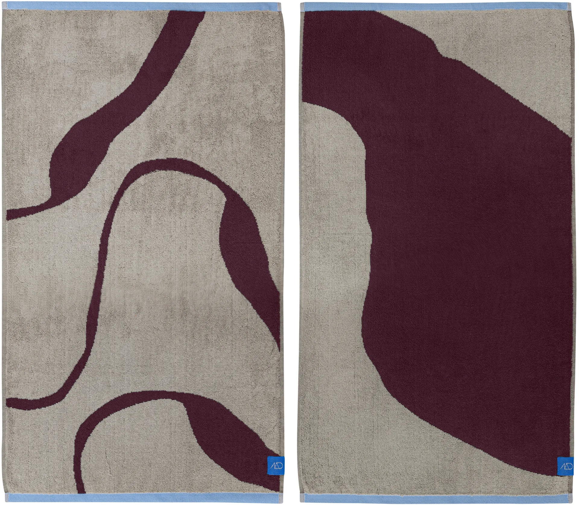 Mette Ditmer Serviette Nova Arte cm, lot de 2 Wine-sand