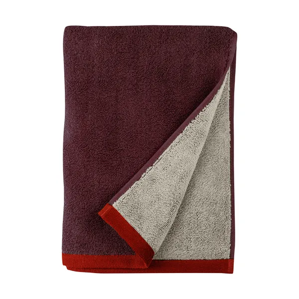 Soft badhandduk 70x133 cm, Gray-Red (grå-röd), 70x133 cm