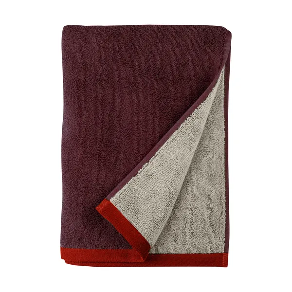 Soft handduk 50x90 cm, Gray-Red (grå-röd), 50x90 cm