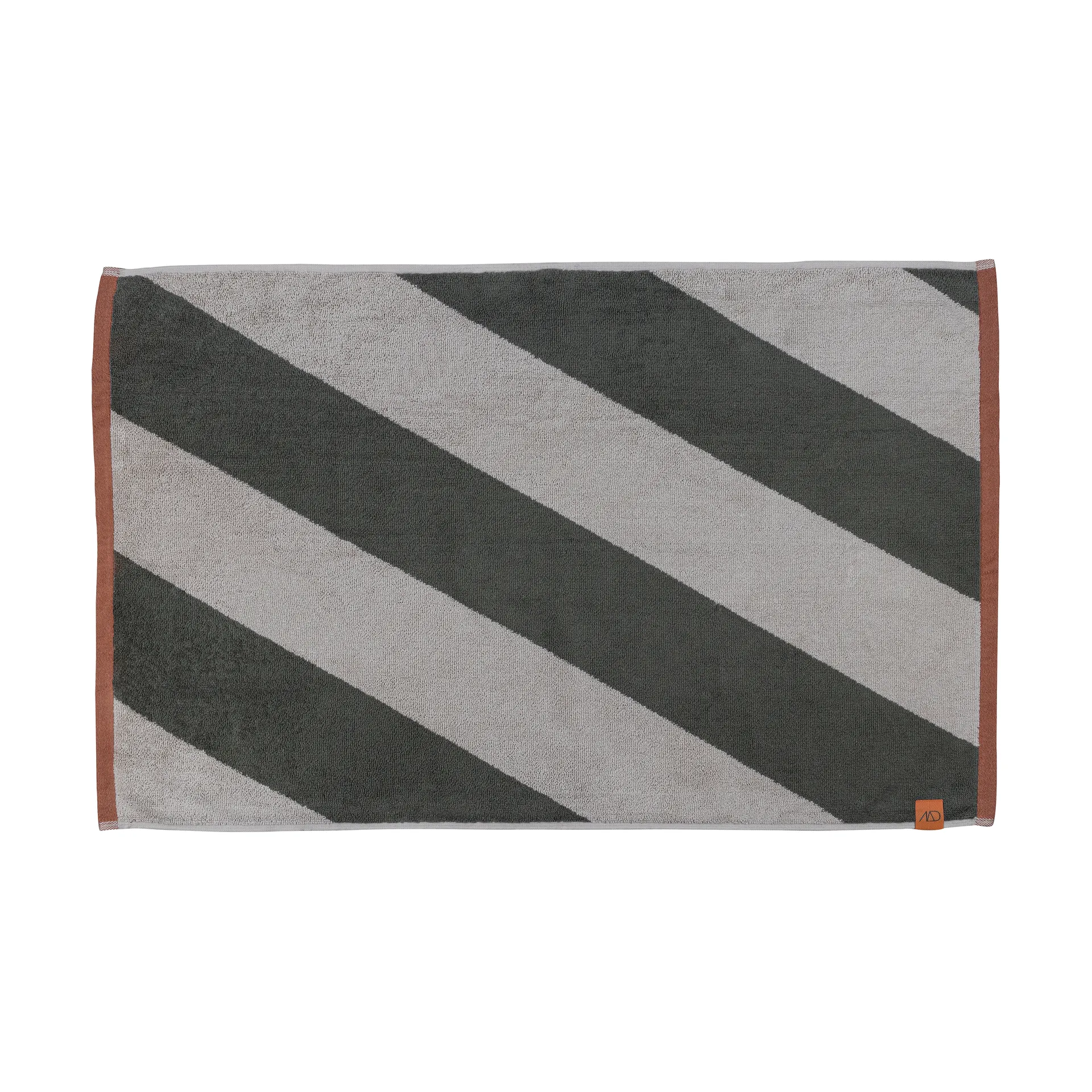 Mette Ditmer Tapis de bain Diagonal cm Dark olive