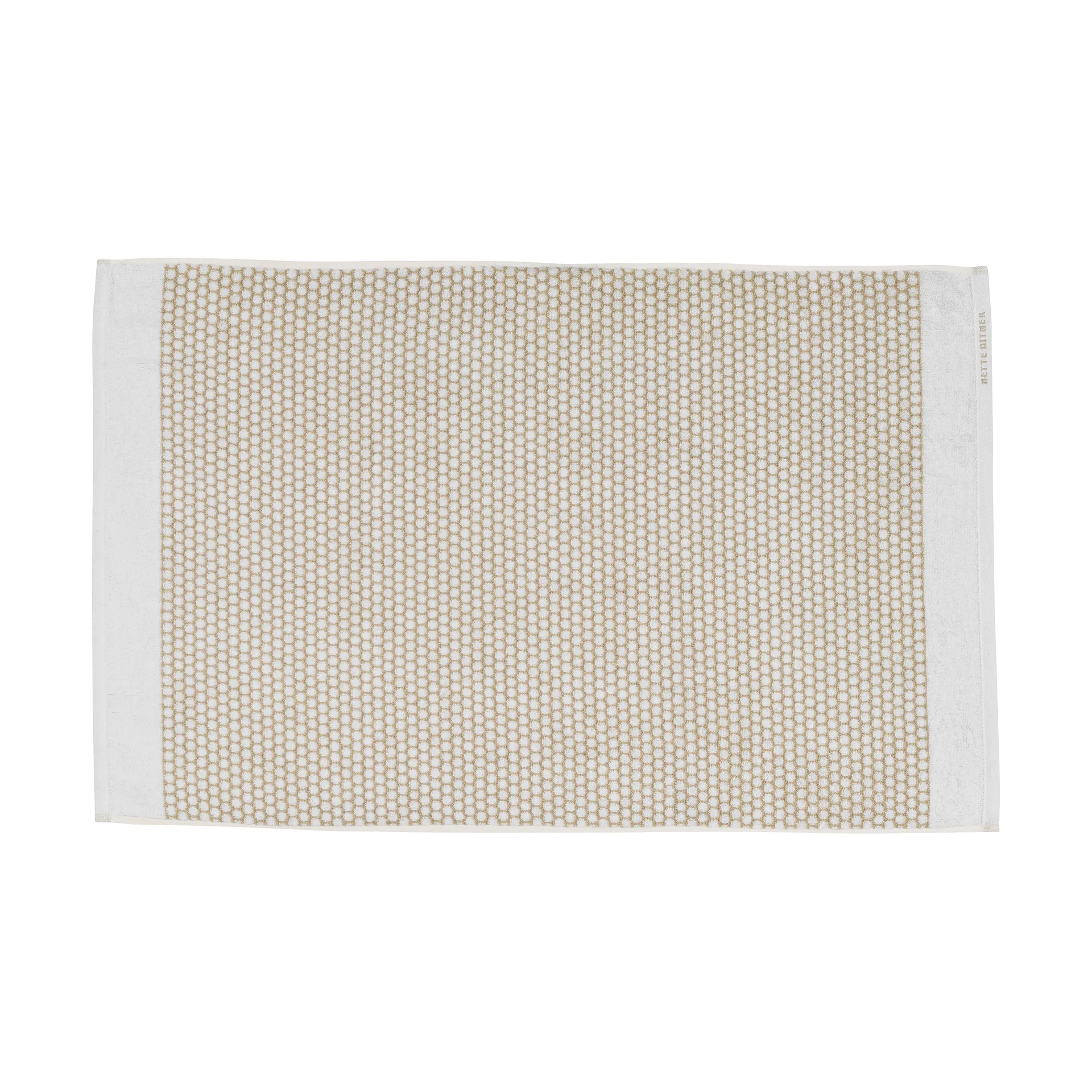 Mette Ditmer Tapis de bain Grid cm Sable-blanc cassé