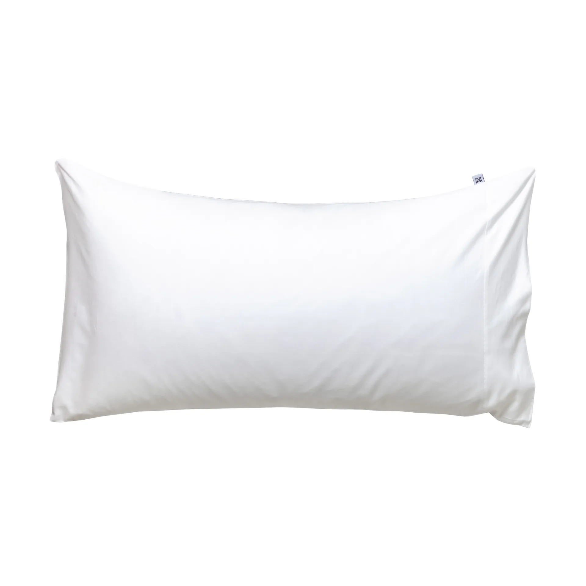 Mille Notti Taie d’oreiller Satina plain EKO Blanc, cm — vue 3