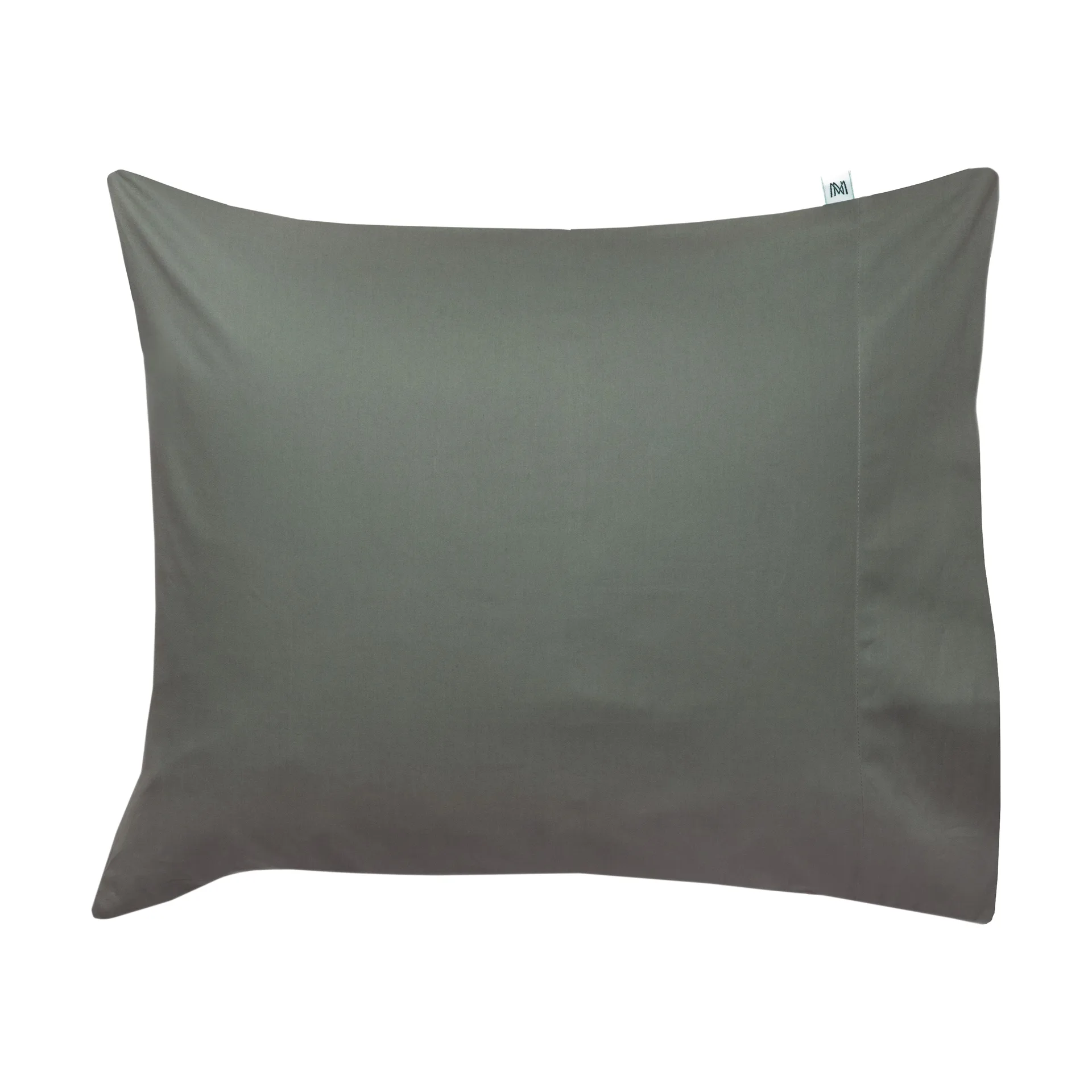 Mille Notti Taie d’oreiller Satina plain Vert, cm