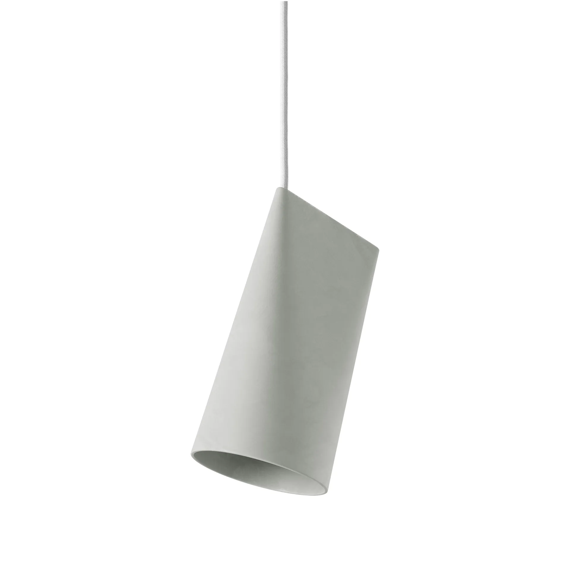 MOEBE Plafonnier en céramique 11,2x22 cm Gris clair
