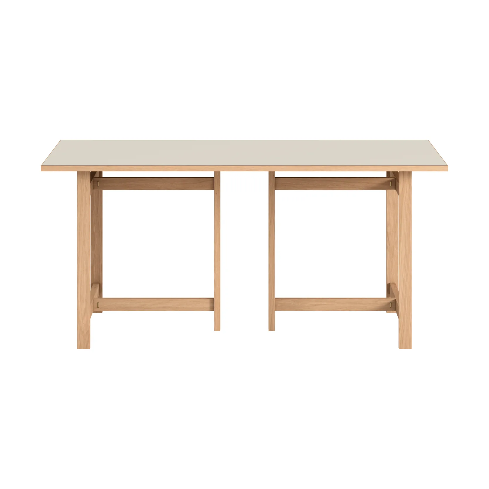 MOEBE Table à manger rectangulaire Moebe Light grey, cm