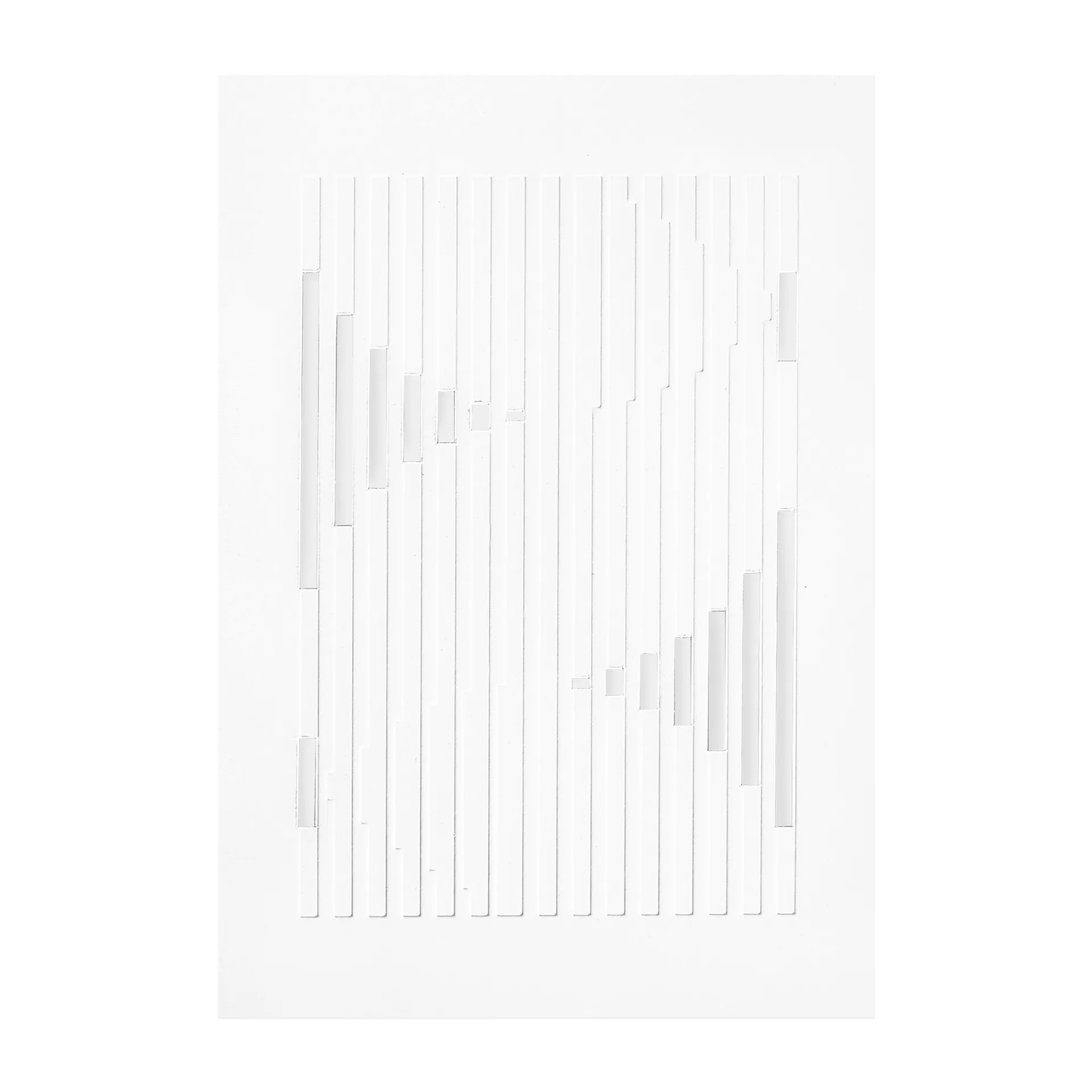 MOEBE Œuvre d'art en relief lignes organiques ,7 cm Blanc cassé