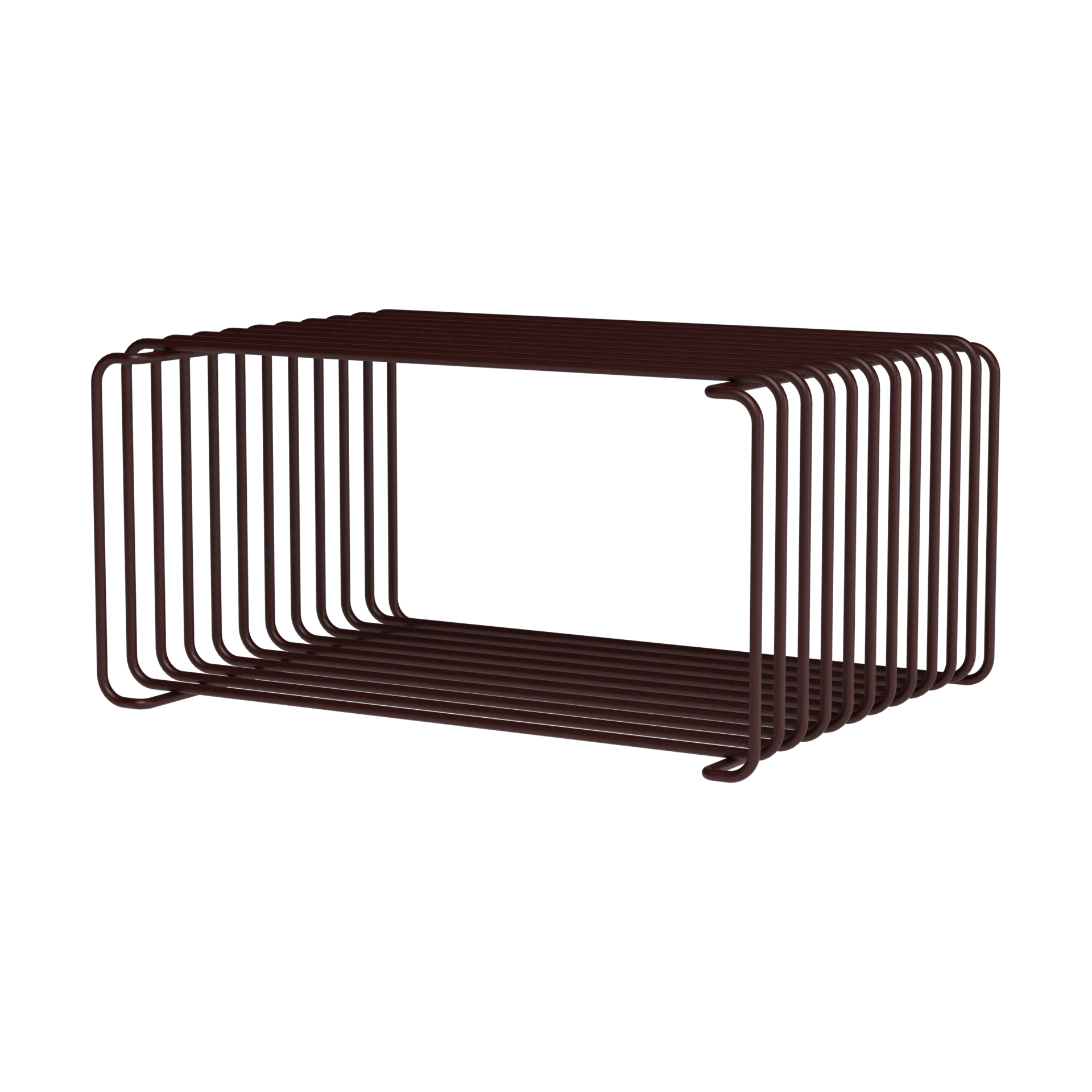 Montana Étagère demi-hauteur Panton Wire 34,8x17,2x25,7 cm Black red