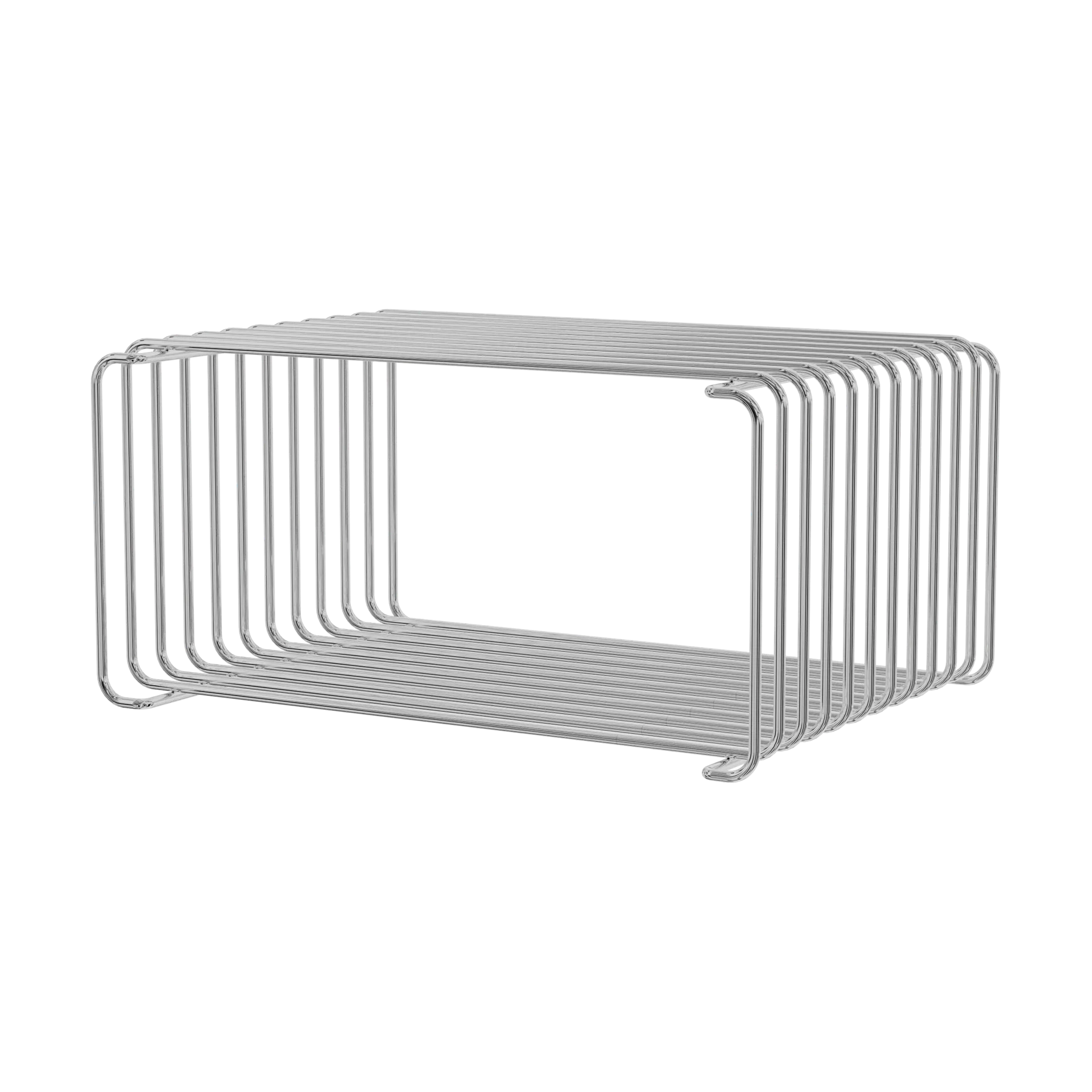 Montana Étagère demi-hauteur Panton Wire 34,8x17,2x25,7 cm Chrome