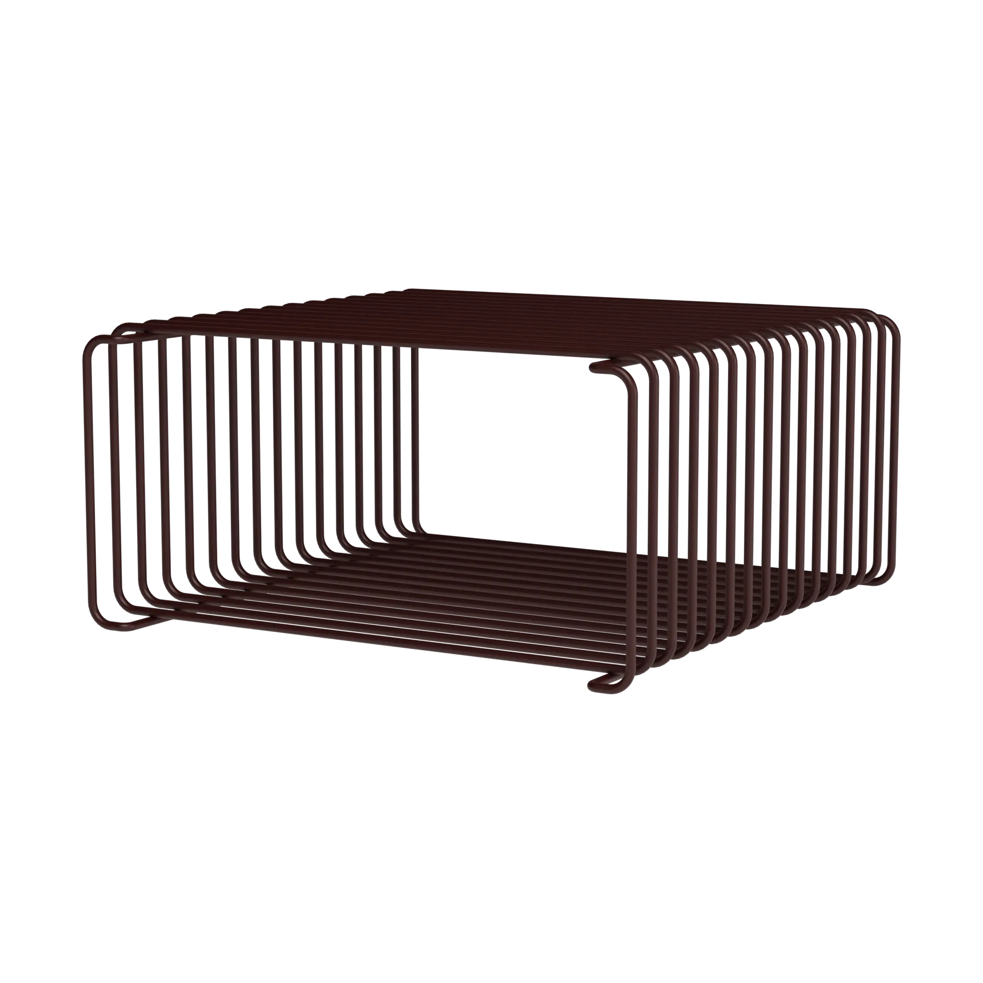 Montana Étagère demi-hauteur Panton Wire 34,8x17,2x34,8 cm Black red