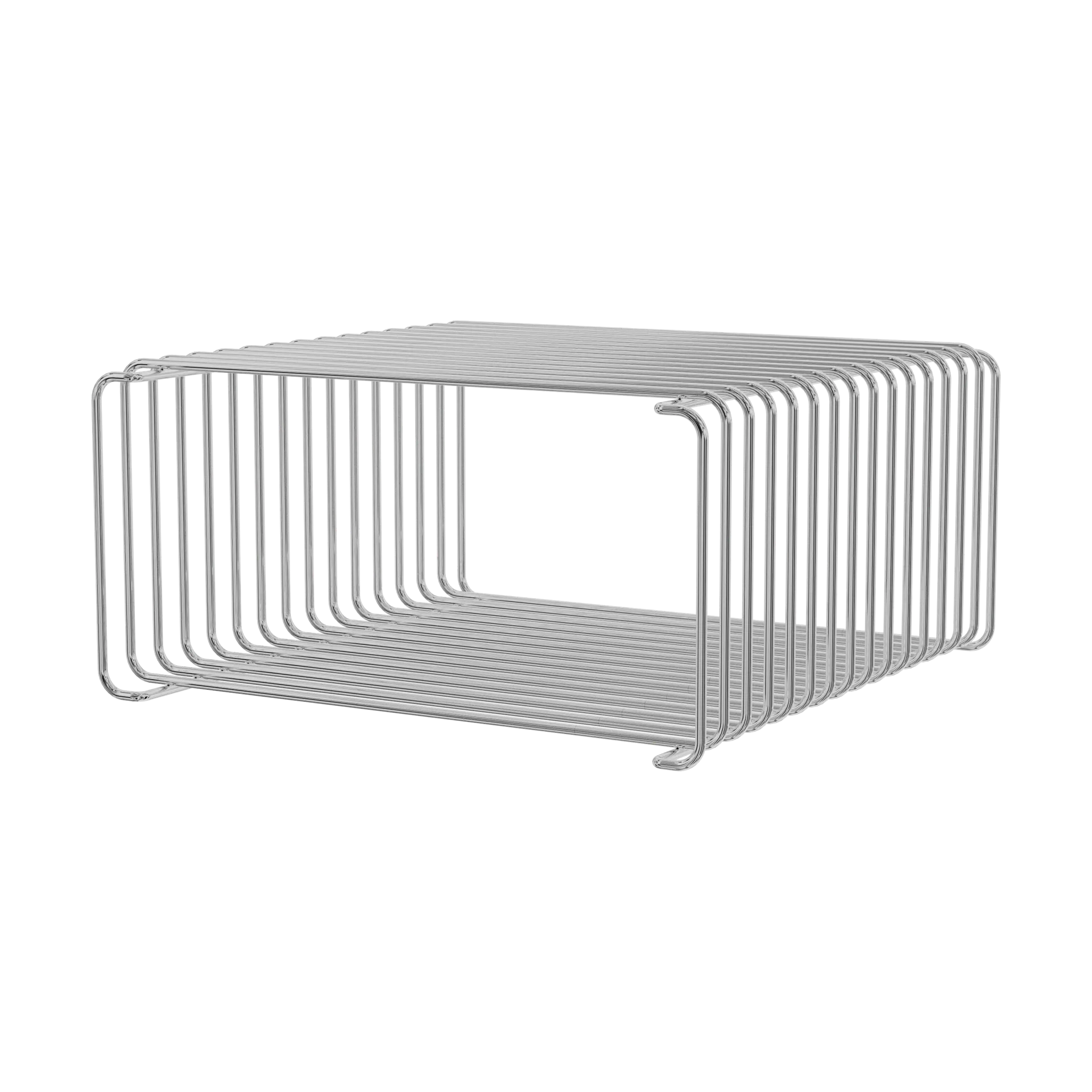 Montana Étagère demi-hauteur Panton Wire 34,8x17,2x34,8 cm Chrome