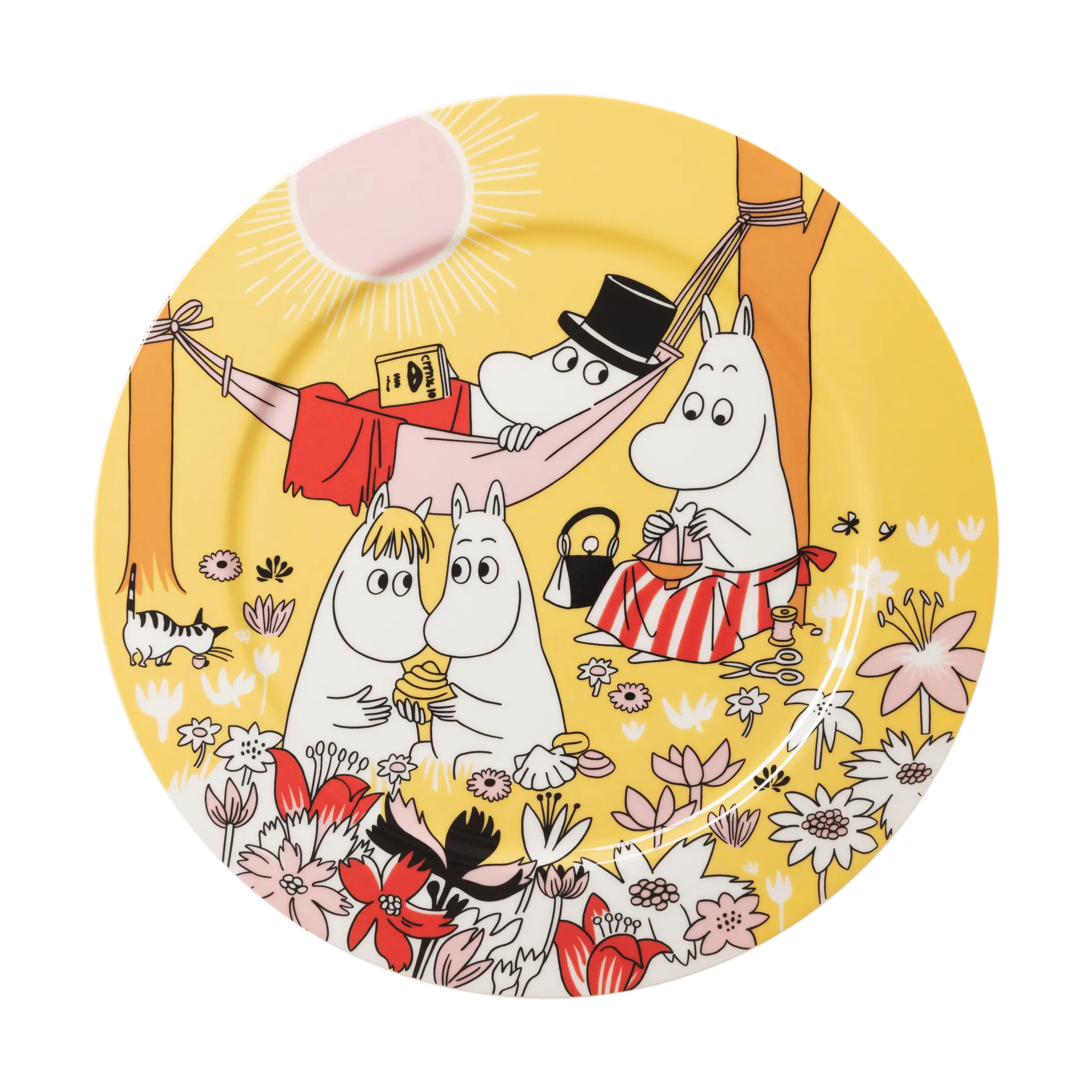 Moomin Arabia Familiehygge mumi serveringsfad Gul, 30 cm