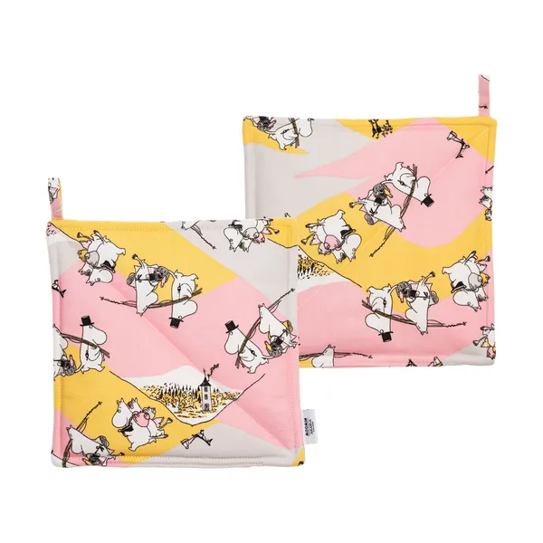 Familjemys mumin grytlapp 2-pack, 22x22 cm