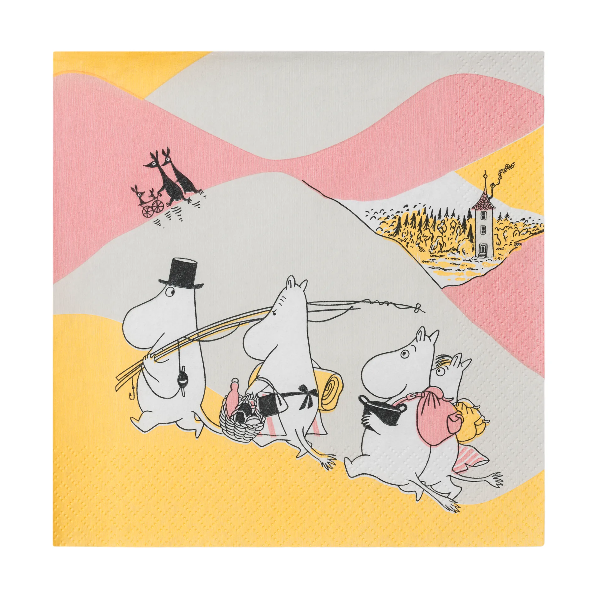 Moomin Arabia Family Time papirserviet 33x33 cm 20-pak Flerfarvet