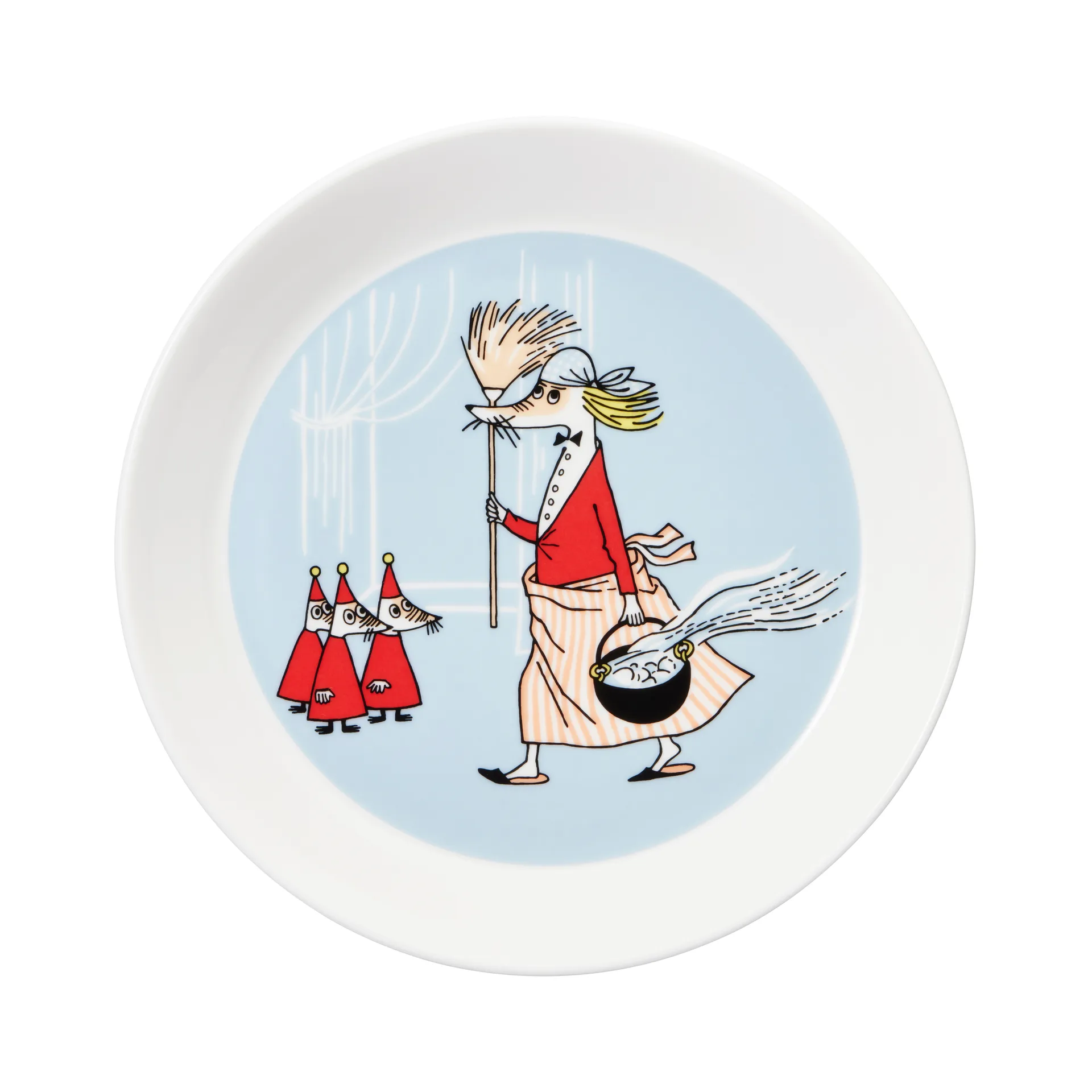 Moomin Arabia Filifjonkan Mumin tallerken grå