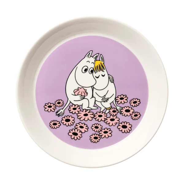 Förälskade Mumin tallrik, Ø19 cm