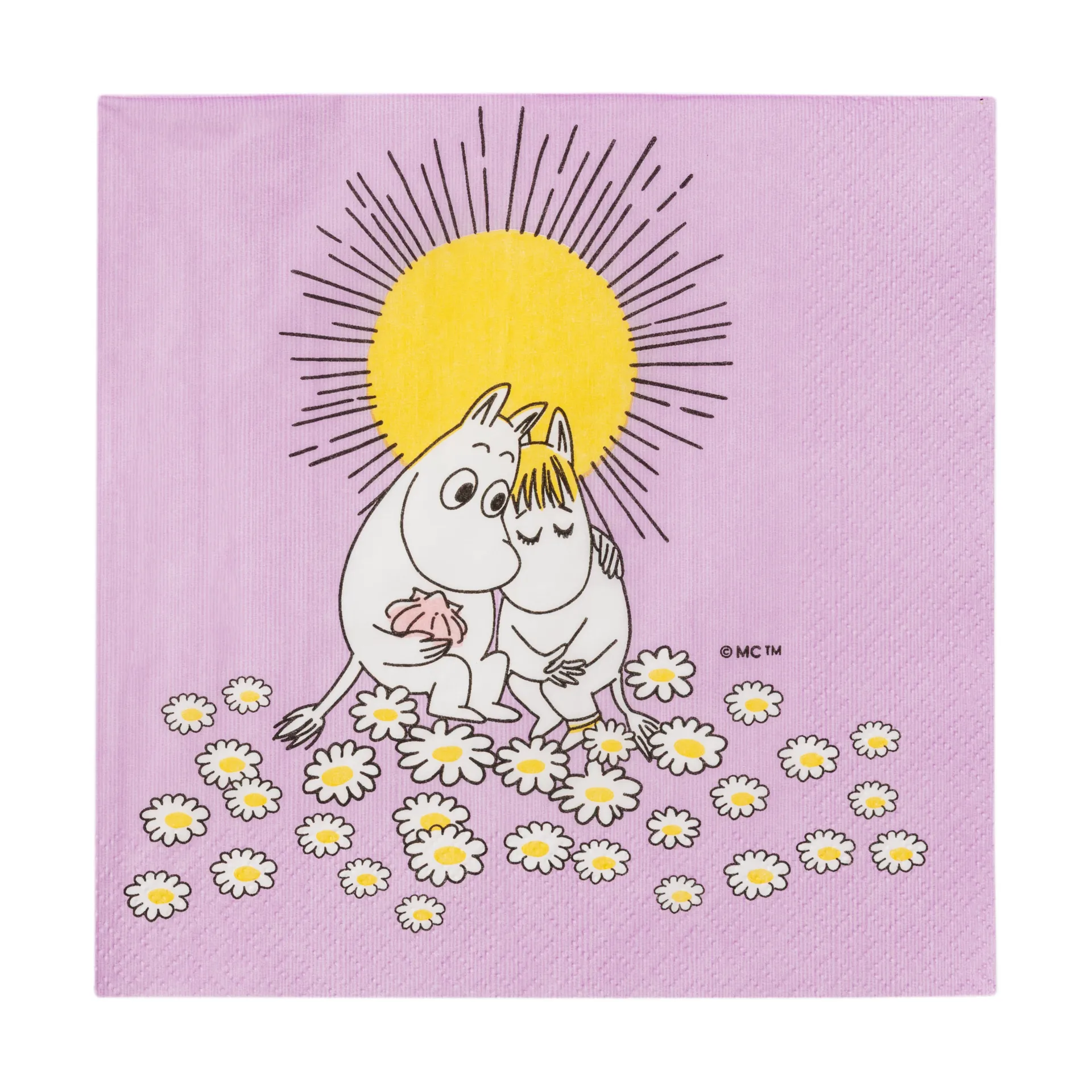 Moomin Arabia Forelskede Mumitrolde papirserviet 33x33 cm 20-pak