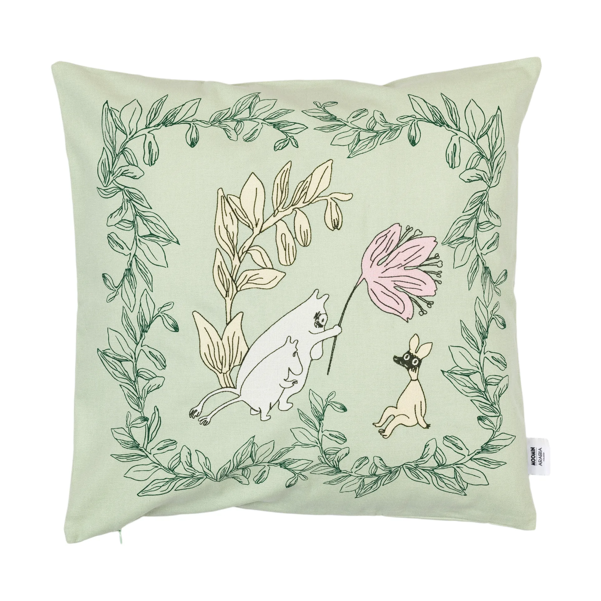 Moomin Arabia Housse de coussin Moomin cm Vert