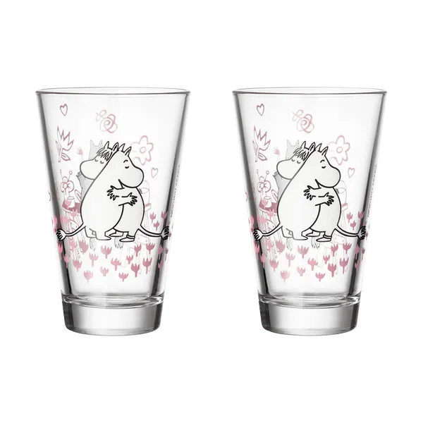 Kärlek Muminglas 2-pack, Klar