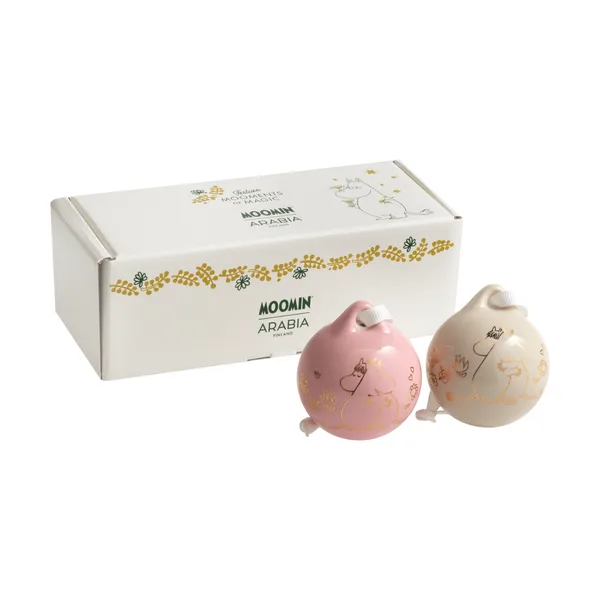 Kärlek Muminjulkula, Guld, 5 cm, 2-pack