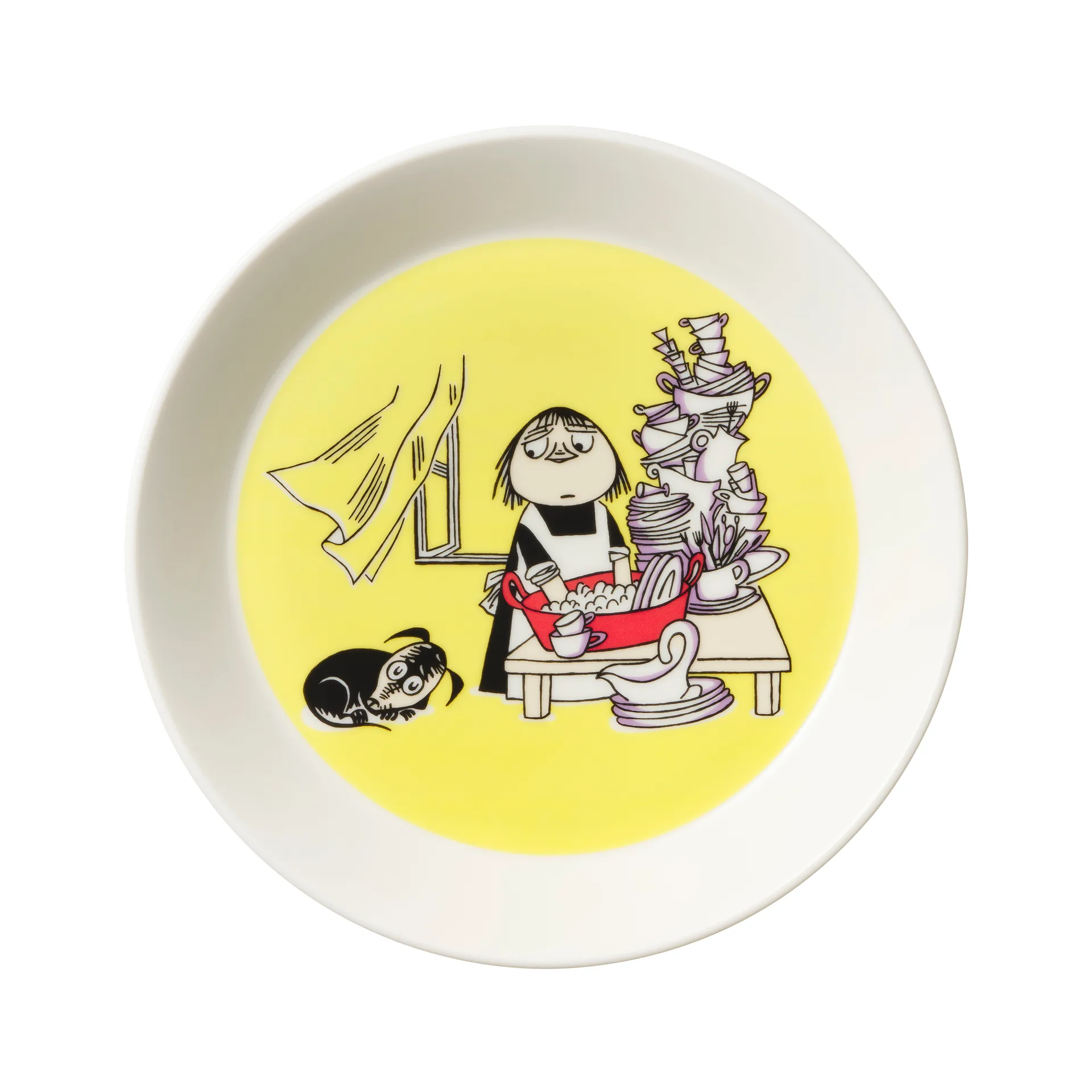 Moomin Arabia Misabel Mumitallerken gul gul billede