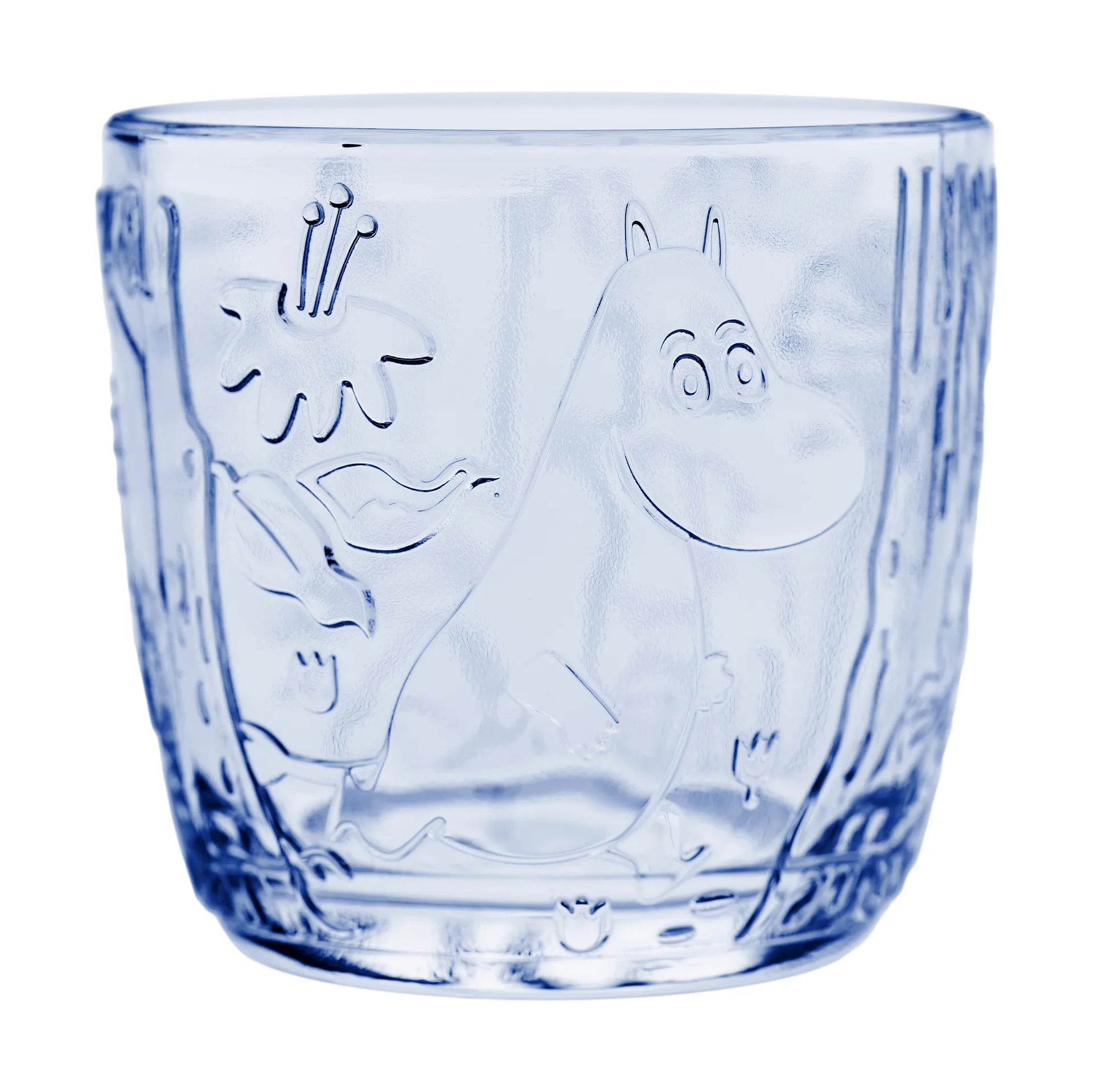 Moomin Arabia Mumi drikkeglas 28 cl 2-pak Lyseblå