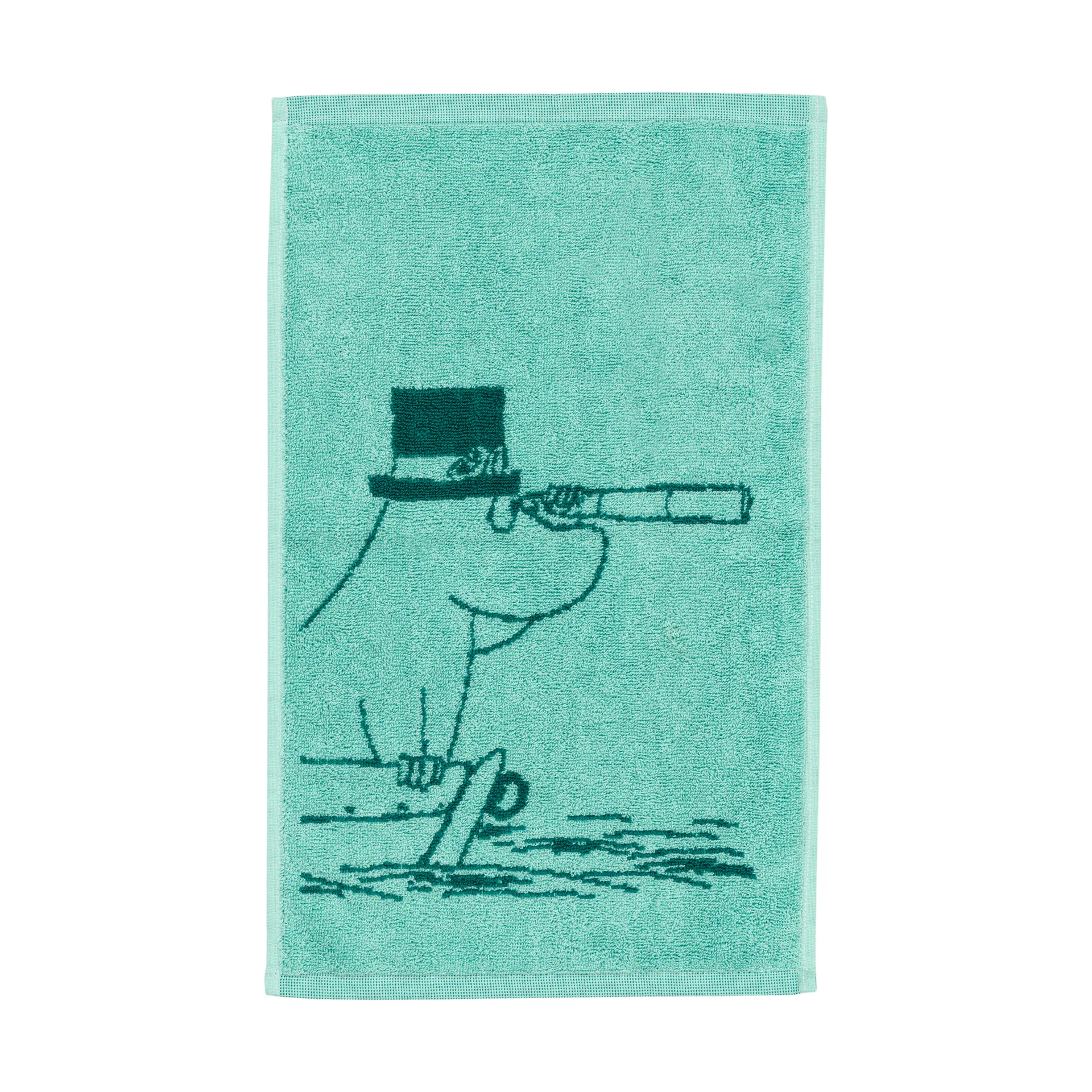 Moomin Arabia Mumi håndklæde 30x50 cm Mumipappa blågrøn
