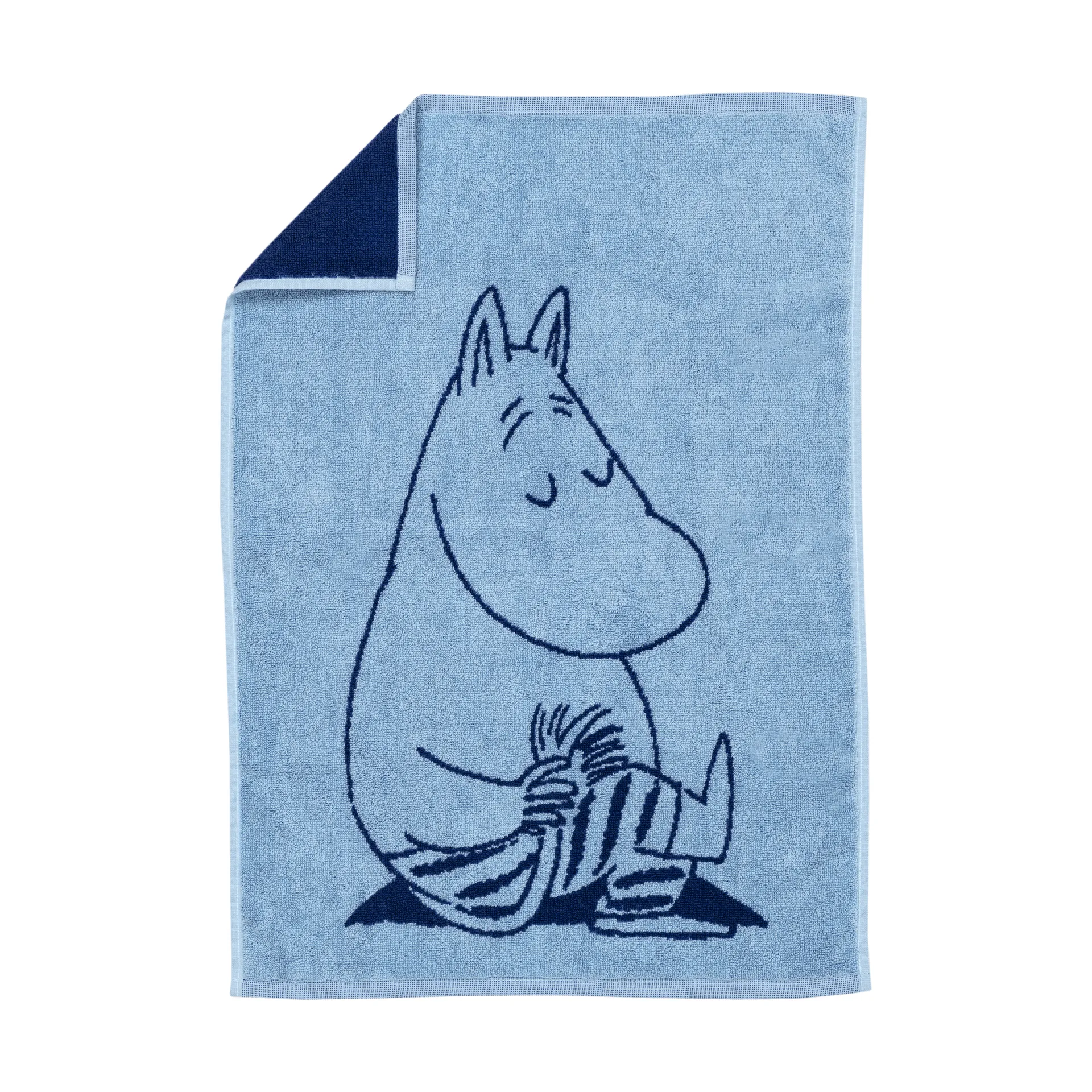 Moomin Arabia Mumi håndklæde 50x70 cm Mumitrolden marineblå