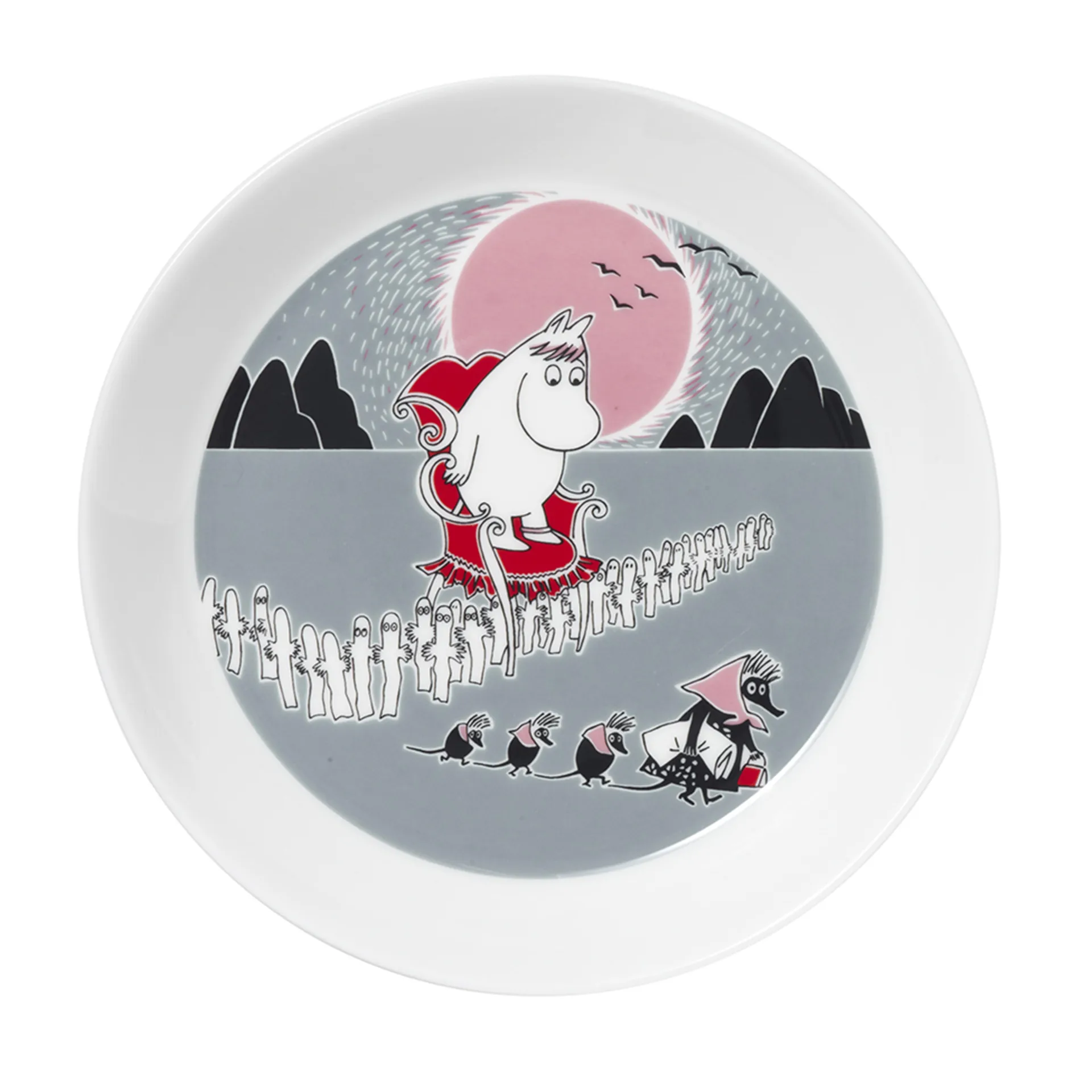 Moomin Arabia Mumi på eventyr flyttet tallerken 19 cm