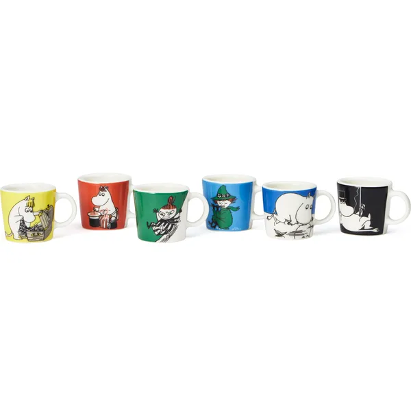Mumin minimuggar 6-pack Första classic, Multi