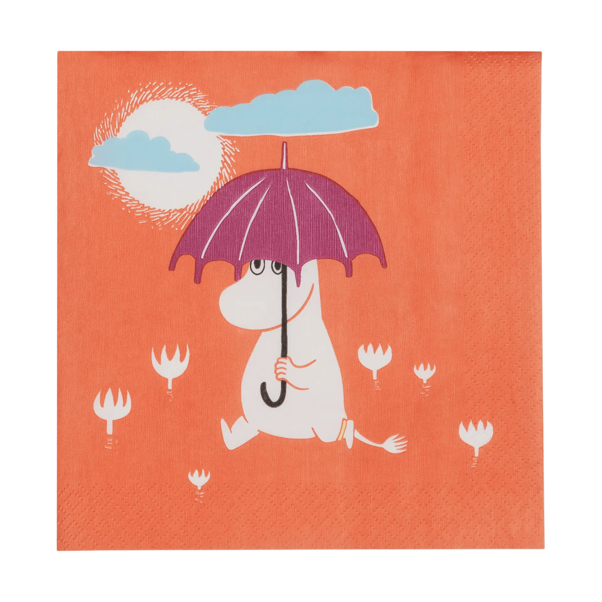 Moomin Arabia Mumin serviettes en papier Under paraplyet, lot de 20