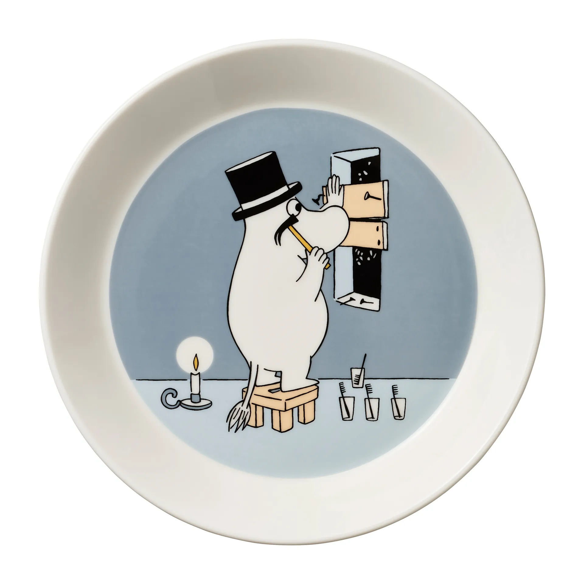 Moomin Arabia Muminpappa Mumintallrik &Oslash;19 cm Gr&aring;