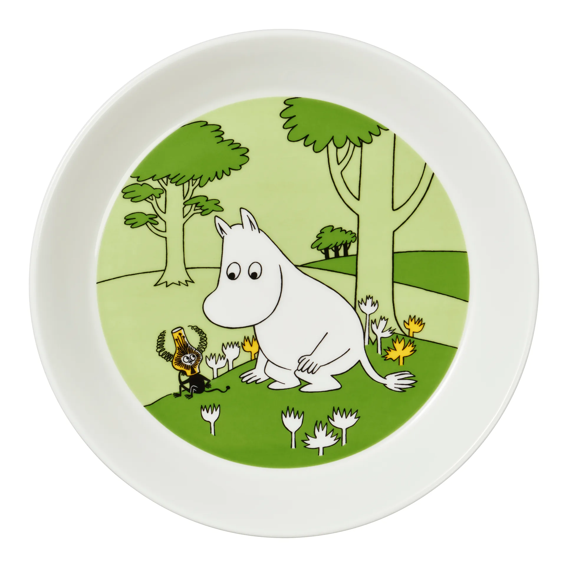 Moomin Arabia Mumitrolden tallerken Græsgrøn billede