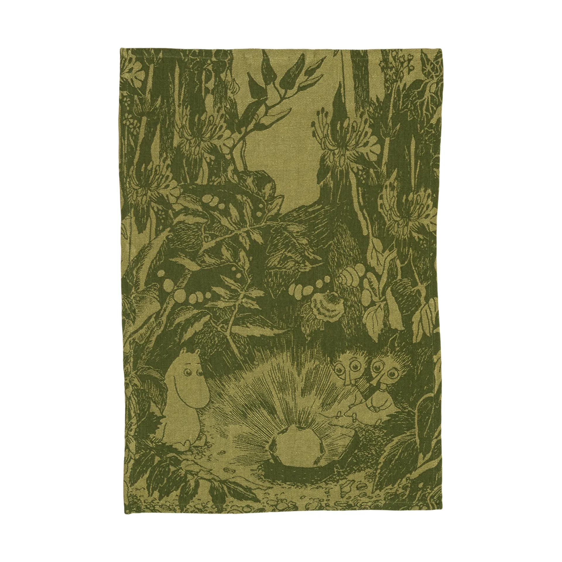 Moomin Arabia Mystikens skog Mumin viskestykke Grøn, 45x65 cm
