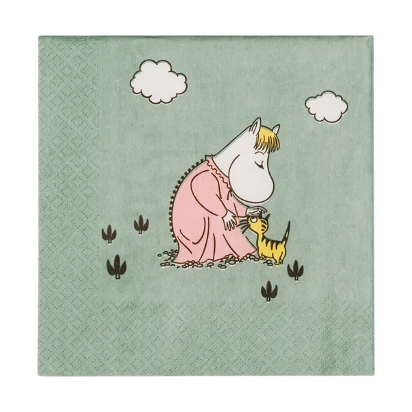 Omtanke Mumin pappersservett 33x33 cm, 20-pack