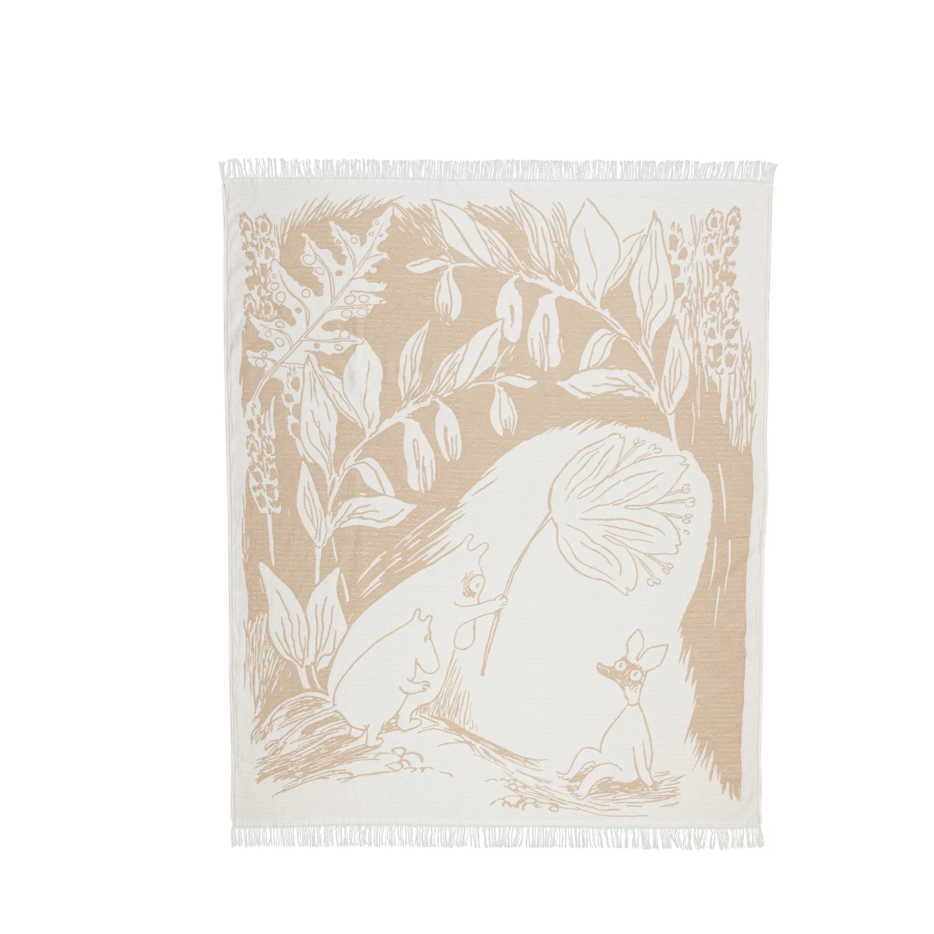Moomin Arabia Plaid en coton Moomin cm Beige