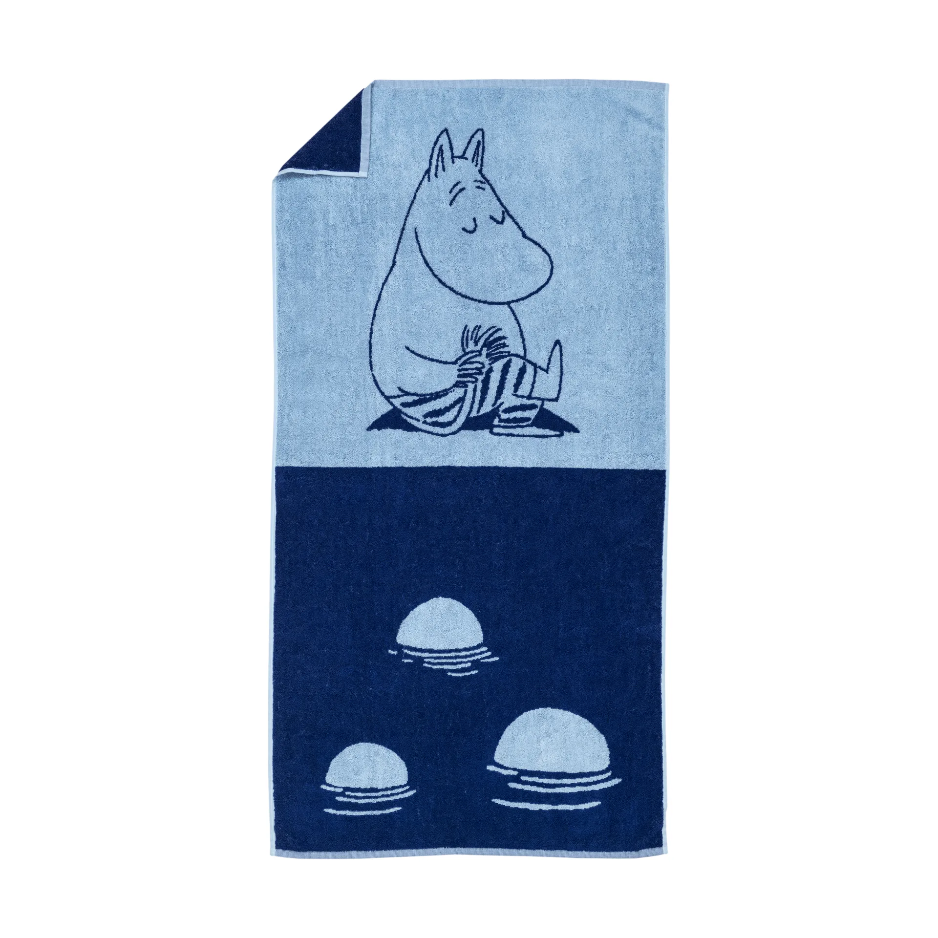 Moomin Arabia Serviette de bain Moomin cm Moomintroll marin bleu